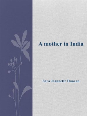 cover image of A mother in India
